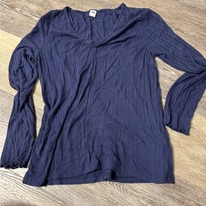 Old Navy Deep Blue Long Sleeve Top